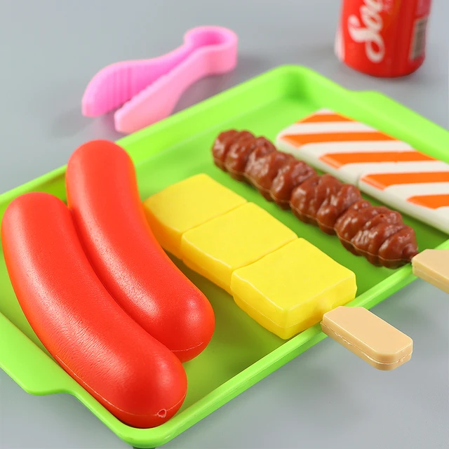 2022 mais novo crianças fingir jogar brinquedos de cozinha simulação  churrasco panelas cozinhar comida role play educacional casa brinquedos -  AliExpress