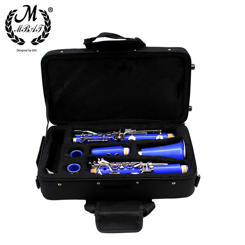 M MBAT Black Clarinet Suitcase Thicken Oxford Waterproof Cloth DIY Parts Musical Protection Box Woodwind Instrument Accessories oboe waterproof reeds case box storage pu leather cover 20 grids oboe reeds box woodwind musical instrument parts accessories