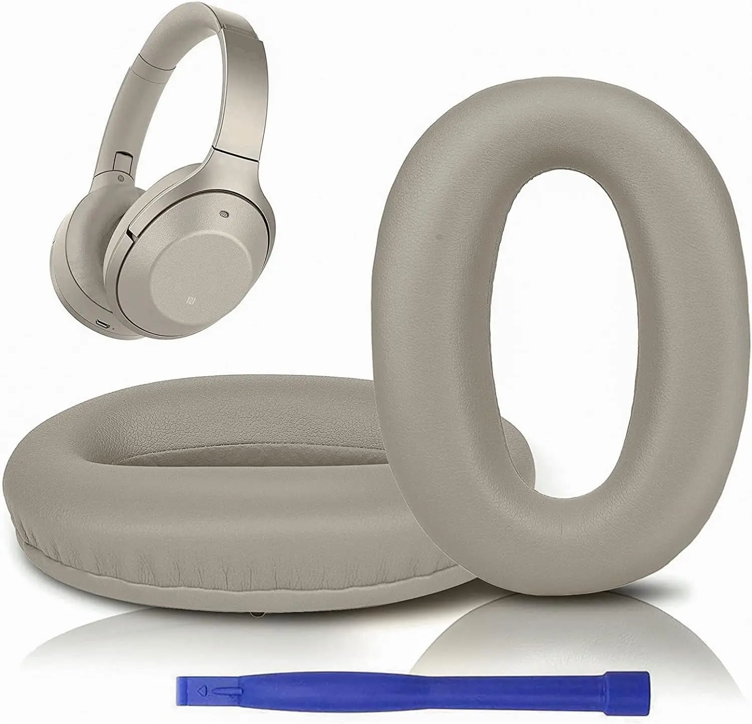 

Replace the ear pads Sony WH-1000XM2 & MDR-1000X headphones, acoustic memory foam ear pads, (gold)