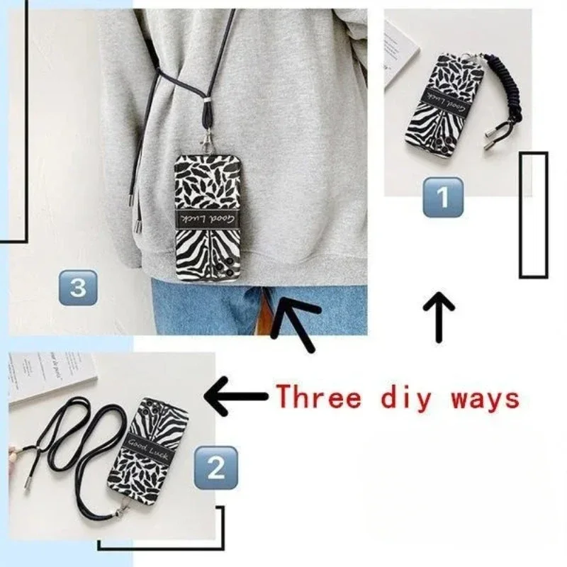 Universal Crossbody Patch Phone Lanyard Mobile Phone Strap Soft Rope for Cell Phone Hanging Cord