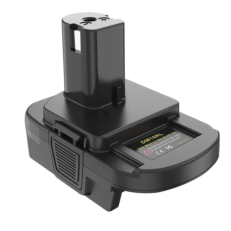Battery Convertor Adapter For Milwaukee DM18RL RYOBI 18V Li-Ion Battery USB Port Tools