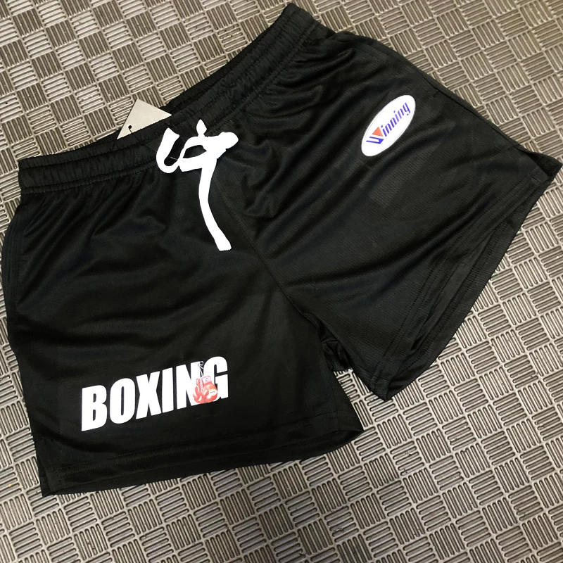 2025 Hot Selling Summer Cotton Winning Training Running Fast Drying Sports Fitness Shorts Men's Sanda Boxing Muay Thai Fighting 2