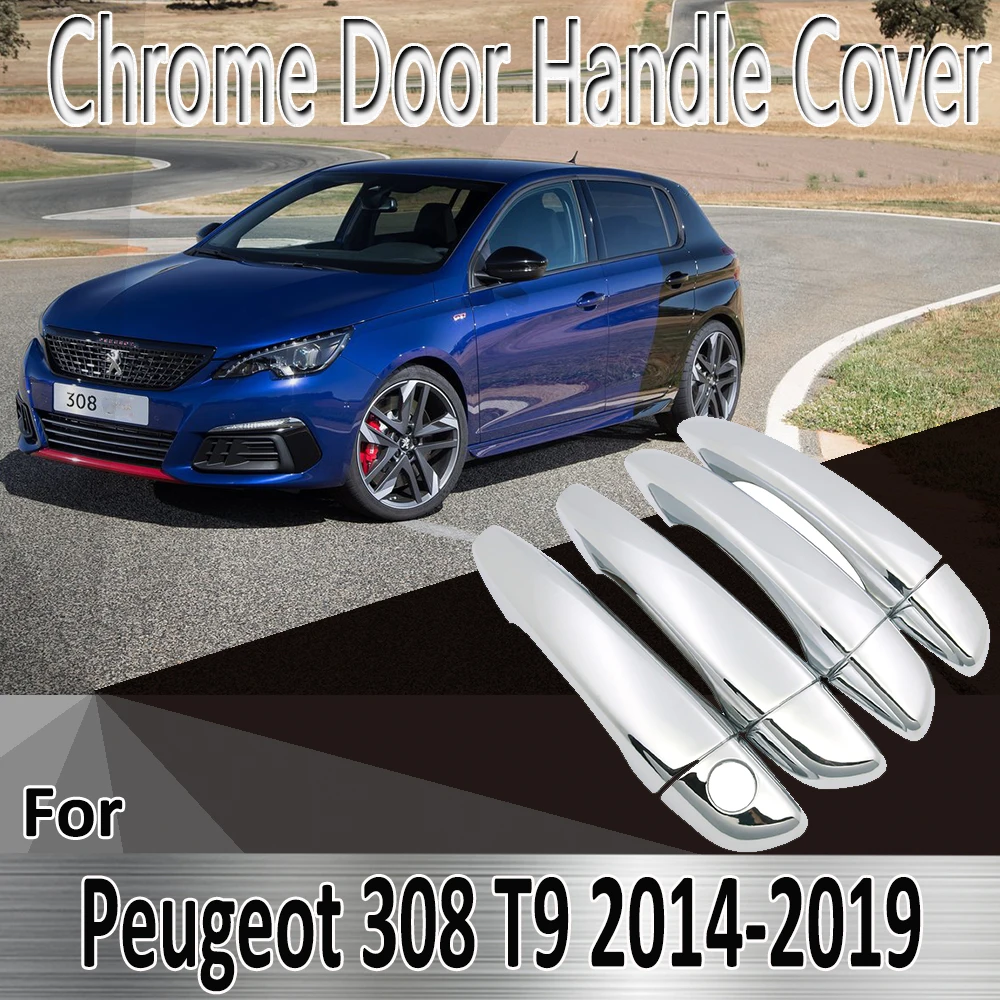 

Декоративные Хромированные наклейки для Peugeot 308 T9 SW GT 2014 ~ 2019 2015 2016