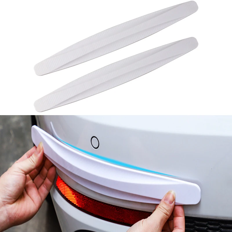 2Pcs Car Bumper Strip Guard Corner Strips Scratch Protector Per Tuning Per Auto Dodge Nitro Corolla Seat Ibiza 6L Audi A4 B6