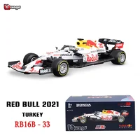 Bburago 1:43 F1 Red Bull RB16B Turkey GP 33 Verstappen 11 Perez  Alloy Diecast  Car Model Toy Collection Boy Gift 2