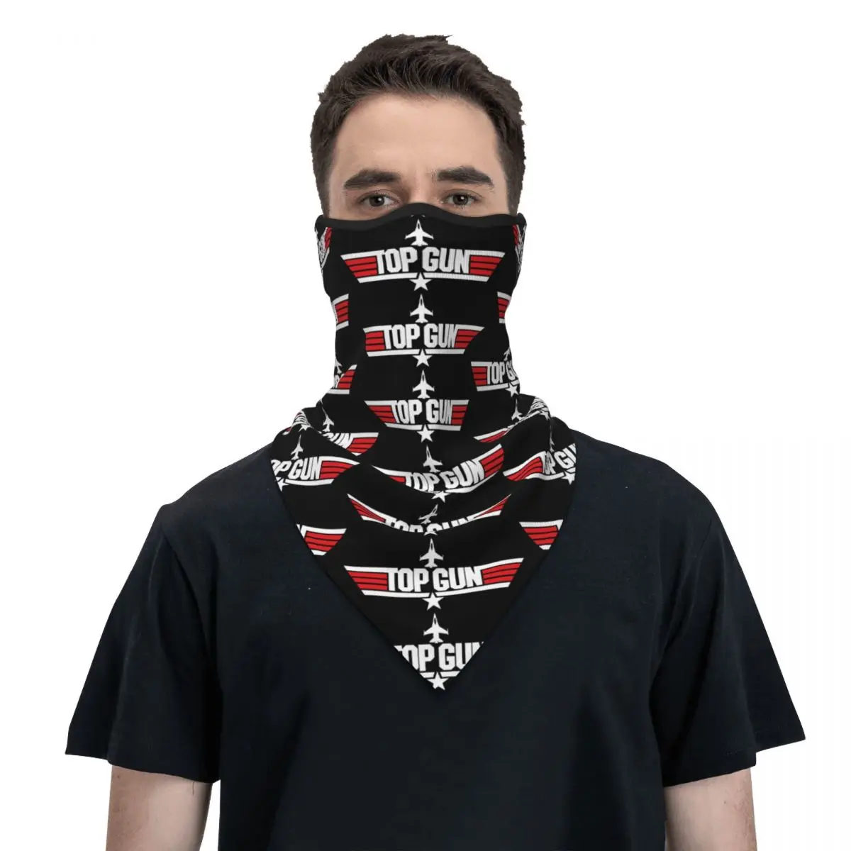 

Maverick Film Top Gun Bandana Neck Gaiter Winter Neck Warmer Women Windproof Wrap Scarf for Ski Face Mask
