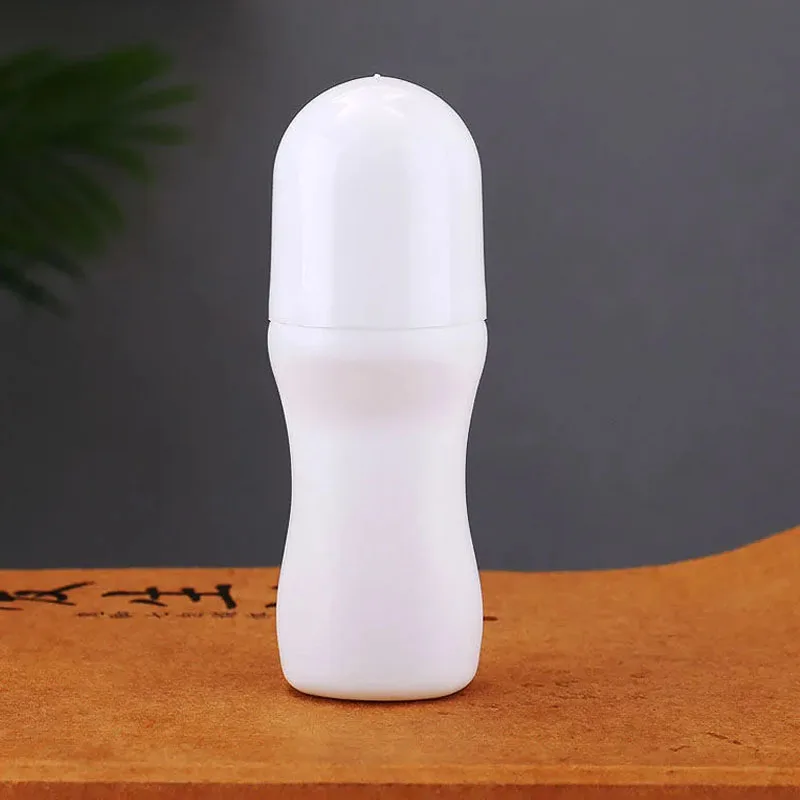 

1 Pcs Plastic Roll-On Bottles 50ML Empty Refillable Rollerball Bottle for DIY Deodorant Glue Essential Oils Perfume Cosmetics