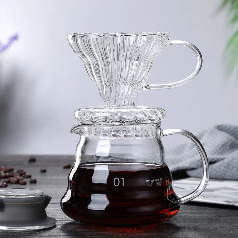 Coffee Dripper V Shaped Pour Over Coffee Pot Hand Brewing