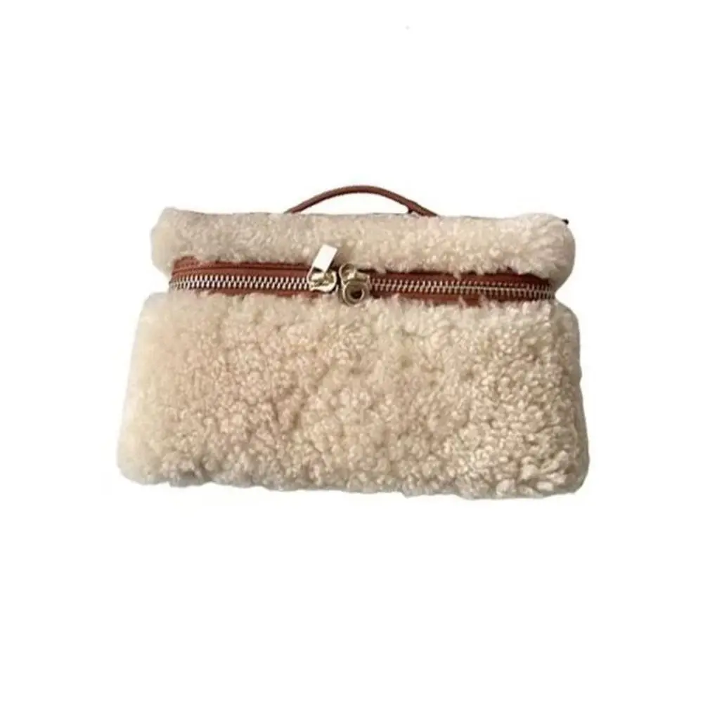 Mode Lamm Pelz Samt frauen Handtasche Retro High-end-Umhängetasche Lammwolle Casual Schulter Tasche Für Herbst Winter – Detail 3