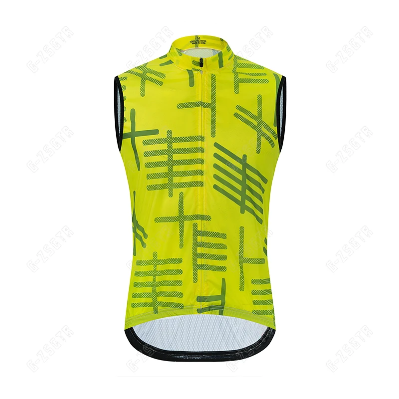 Cycling Windproof Vest Sport Vest Mens Cycling Jacket MTB Bike Clothes Lightweight Jersey Quick Dry Sleeveless Jersey