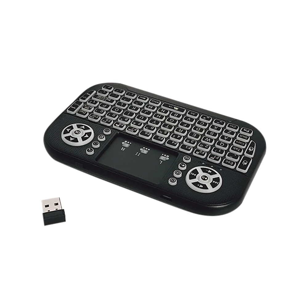 Handheld, Fingerboard, Mouse Backlit, Touchpad, Controle Remoto para Windows, Android TV