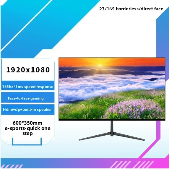 Computer Monitor27 Inches, LCD, Game Monitor, Curved Surface, Straight Face, Full HD, Desktop Computer Monitoring, 2K/4K Screen