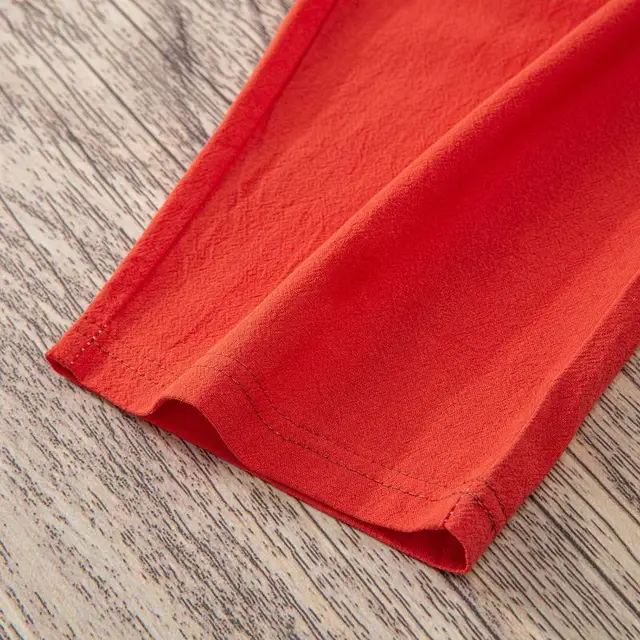 Pantalones de lino y algodón con cintura elástica para mujer, pantalón informal, holgado, Harem, de verano - Imagen 6
