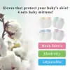 4 Pairs Nylon Baby Gloves Seasons Anti-Scratching Kids Accessories Anti-grasping Scratch Mittens Hand-guard Supplies 5