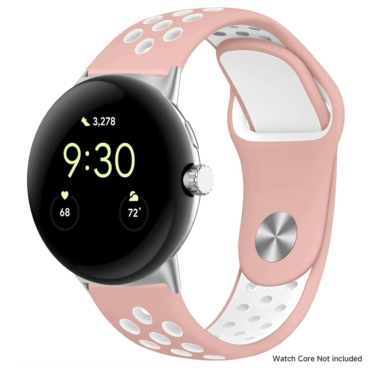 Breathable Silicone Sports Band for Google Pixel Watch - 41mm & 45mm Accessory Bracelet