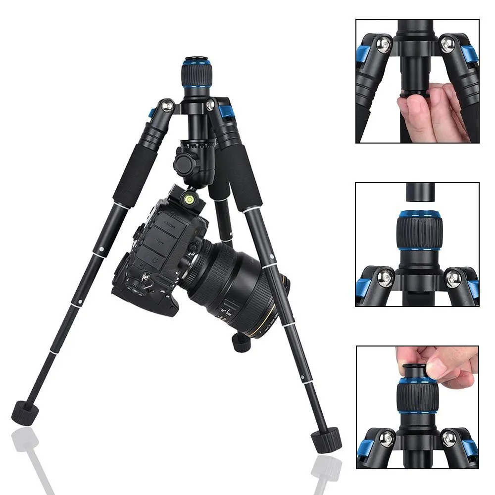 미니 삼각대 짧은 접이식 데스크탑 매크로 삼각대 180mm 사진 스탠드 SLR 마이크로 싱글 캐논 니콘 카메라에 적합