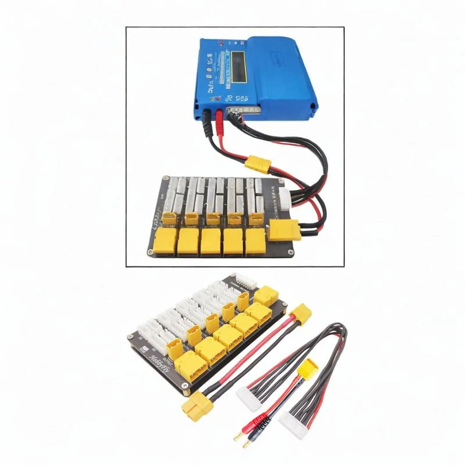 Parallel Charging Board Hota B6AC Q6 Connectors Isdt 2-6S Imax B6 Charger Lipo Battery Adapter Battery Charger Board Balanced