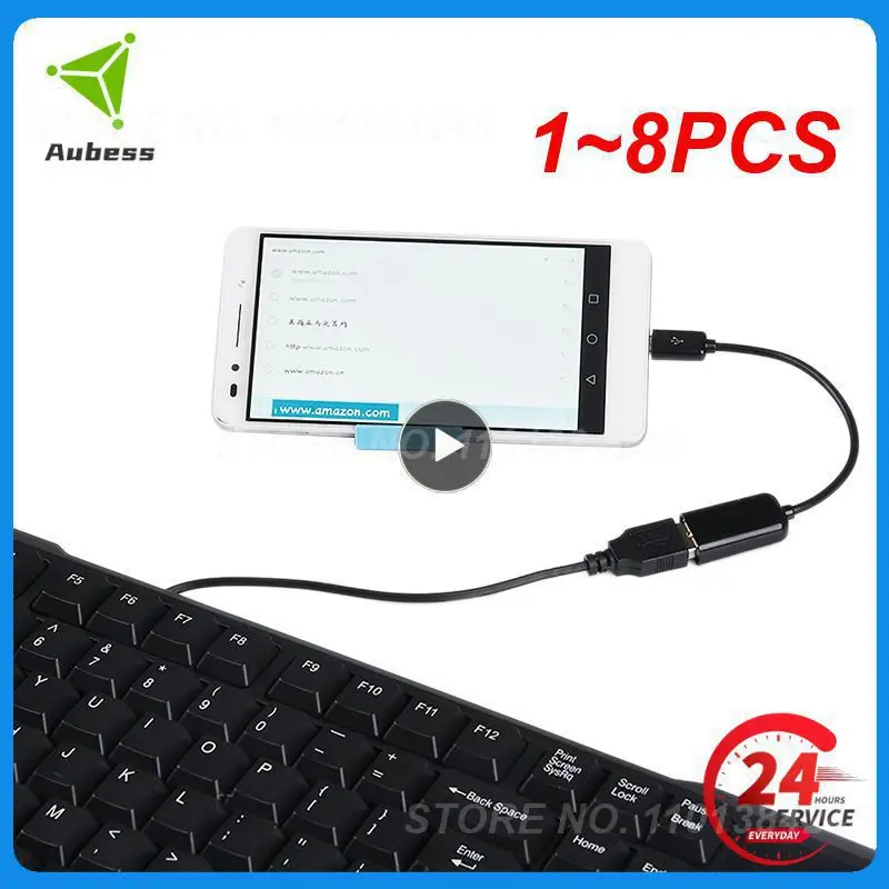 

1~8PCS 2.0 Adapter Cable USB 2.0 A Female to Micro B Male Adapter Cable Micro USB Host Mode OTG Cable For Galaxy