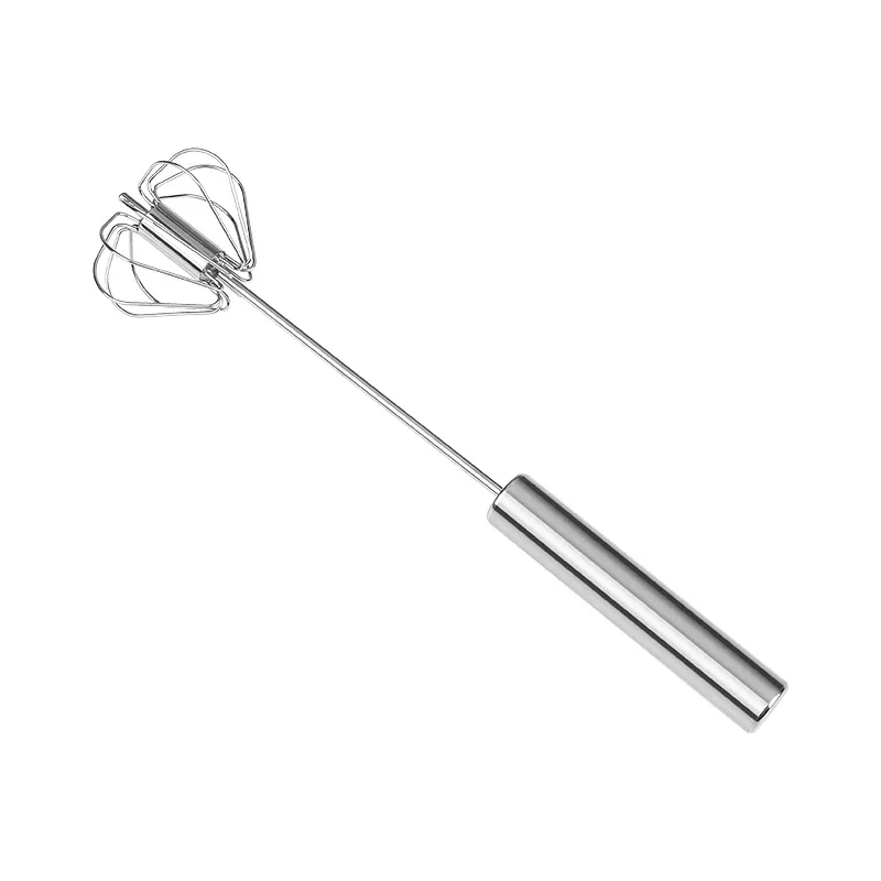 Stainless steel manual eggbeater Press cream blender semi-automatic rotary eggbeater kitchen baking tools egg beater rotary whisk