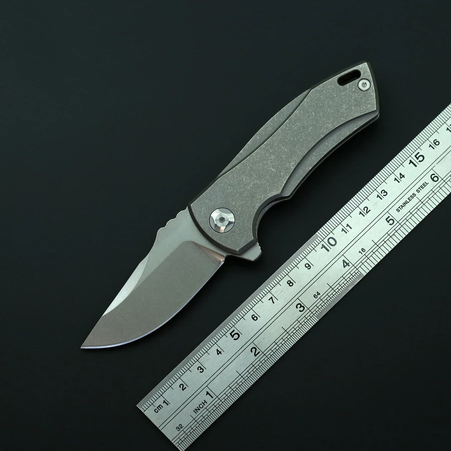 Складной нож GODFUR карманный M390 с титановой ручкой для кемпинга охоты выживания