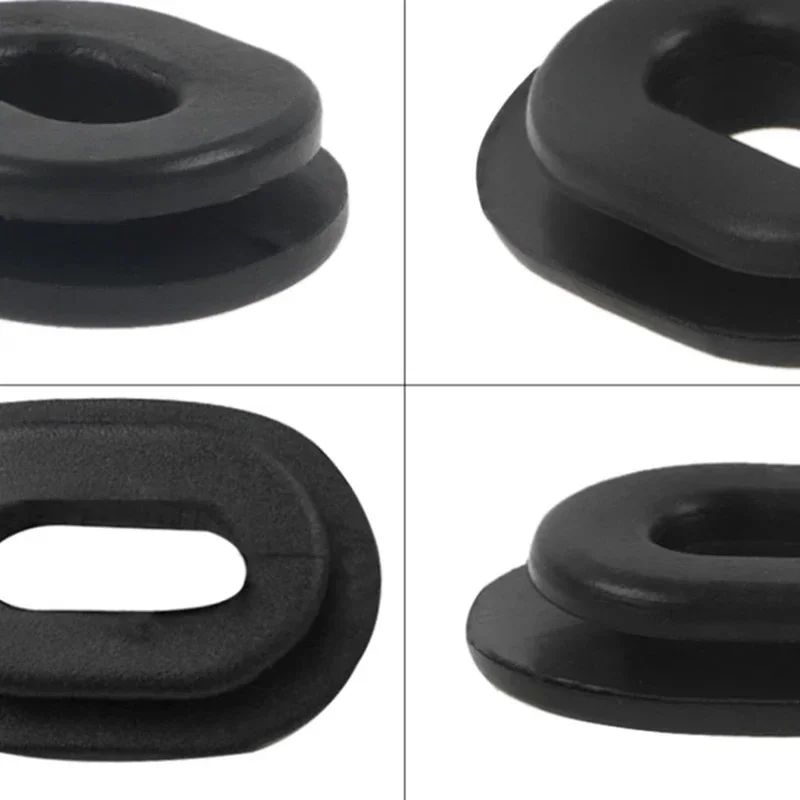 Black Rubber Motorcycle Side Cover Grommet Set for Honda