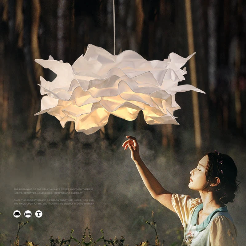 DIY Paper Chandeliers Bedroom Lamp Living Room Dining Room Lighting Decorative Hanging Lamps E27 led chandelier ceiling chandelier art lighting fixtures