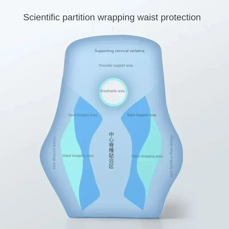 Lumbar support cushion ergonomic lumbar support solid color chair back artifact household items massage lumbar pillow