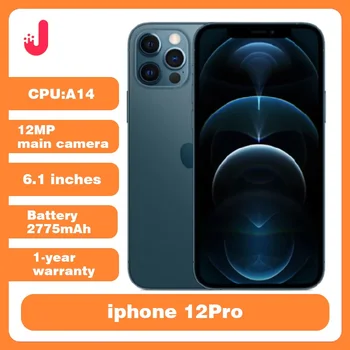 iPhone 12 pro 128 GB/256 GB ROM sbloccato Smartphone Face ID Schermo OLED da 6,1 "A14 Fotocamera da 12 MP Cellulare iPhone 12pro