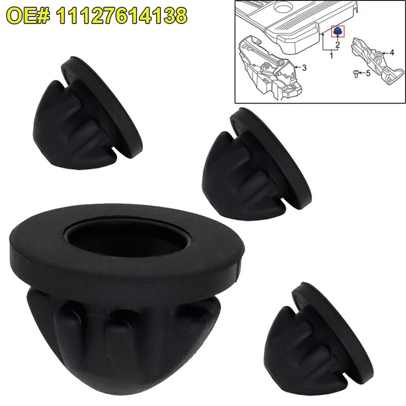 20PCS Car Hood Bumper Buffers 11127614138 For BMW 1 2 3 4 5 6 7 Series Engine Cover Rubber Mount Grommet Bush Bump Stop