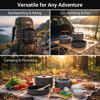 Ultralight Camping Cookware Set 1