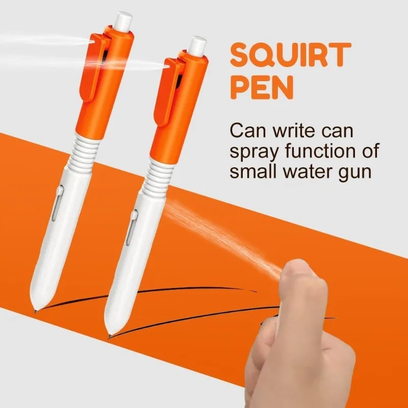Water Spray Prank Pen - 2-in-1 Retractable Writing and Spraying Pen