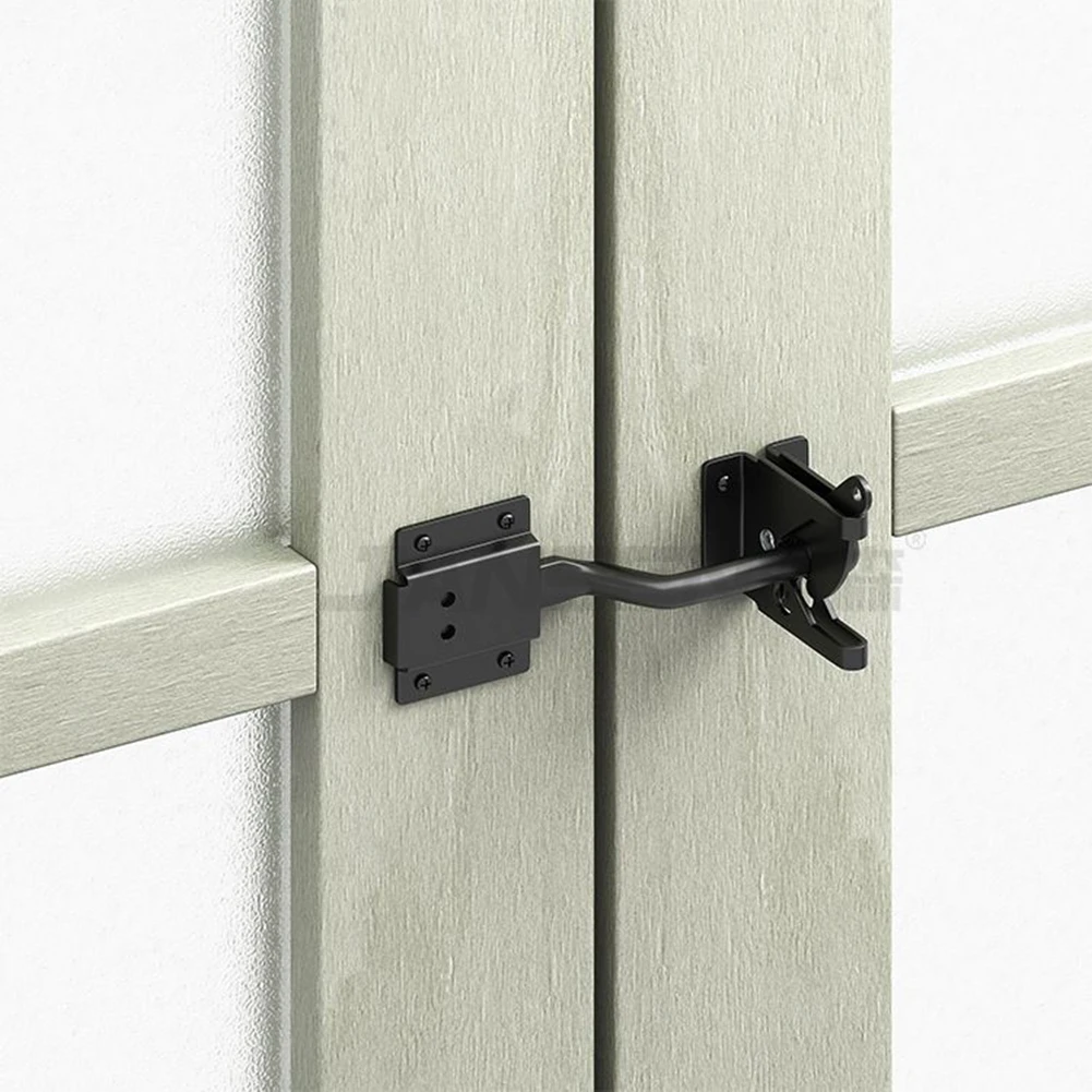 Retrok Self-Locking Gate Latch Carbon Steel Post Mounted Fence Gate