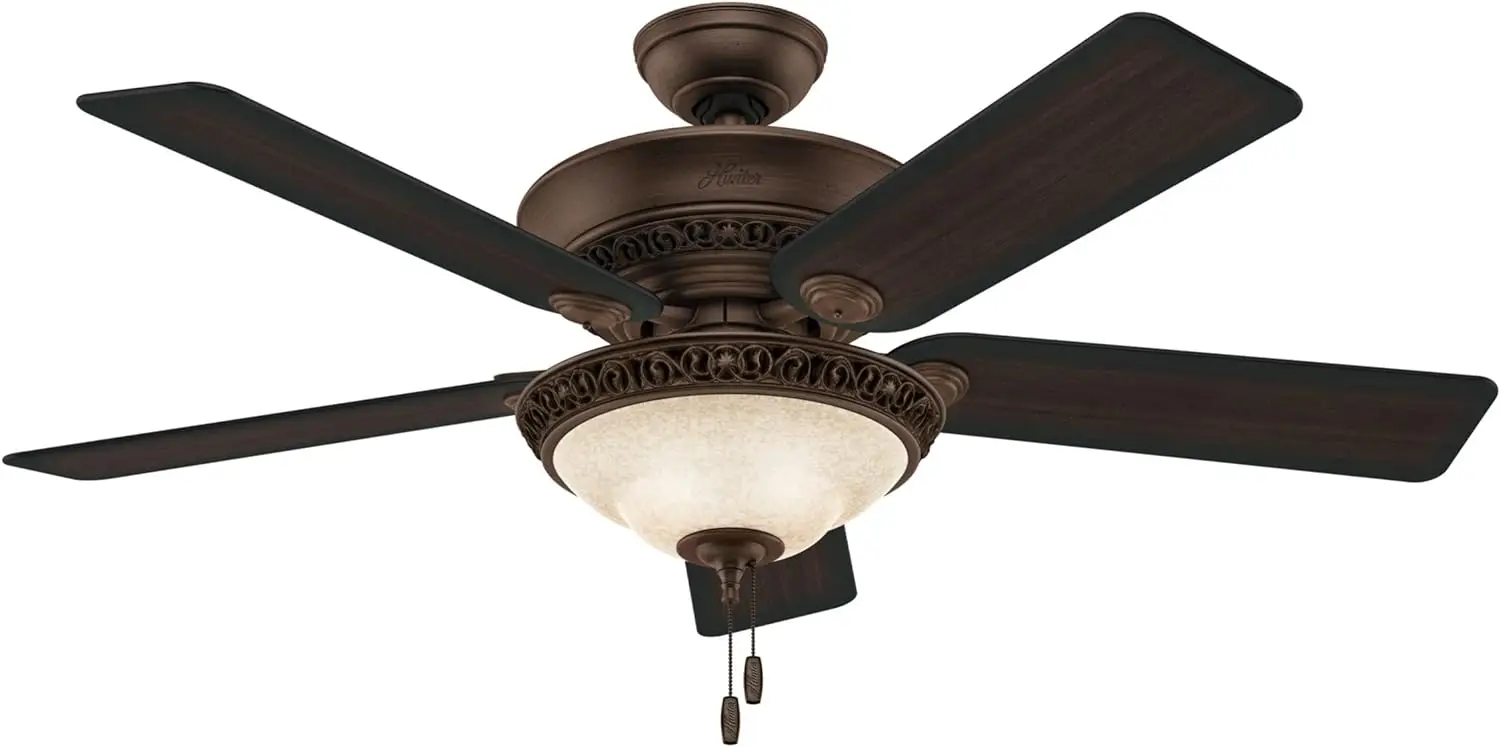 

Company Italian Countryside Indoor Ceiling Fan with LED Lights and Pull Chain Control, p.a. cocoa, 52 (53200) Living room decora