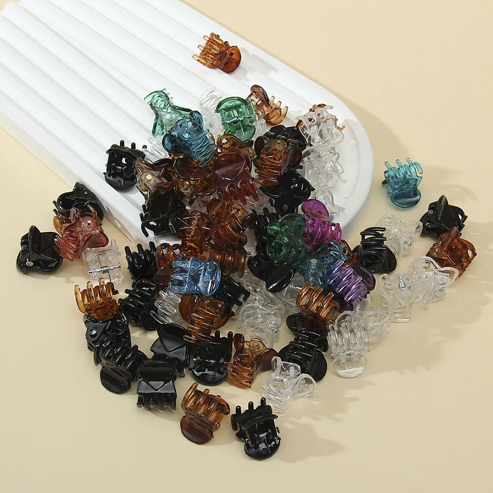 30 Teile/beutel 1,5 cm Frau Mini Haar Krallen Bunte Krabben Haar Clips für Mädchen Baby Süße Haarnadeln Haar Zubehör barrettes Geschenk