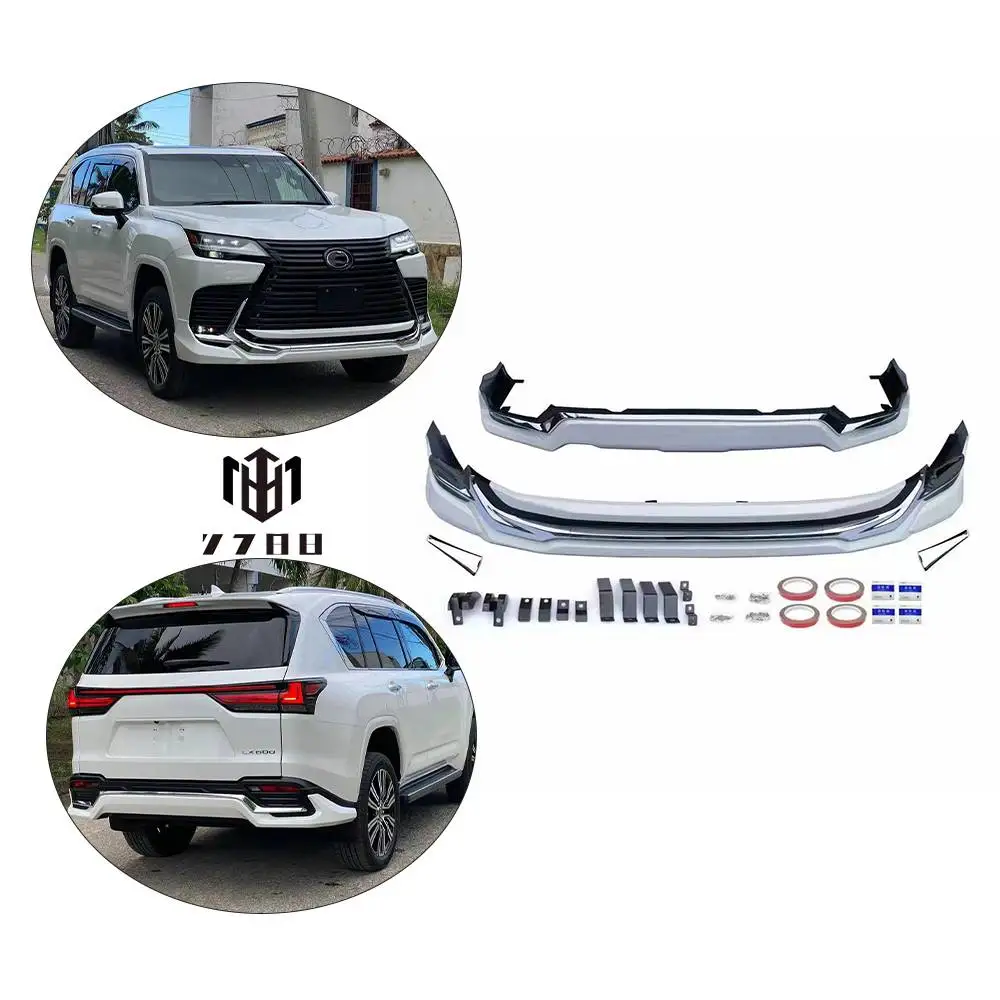 For Lexus LX600 2023+OEM Car Upgrade To Modelista Body Kit With Front And Back Lips PP Material Manufacturing Without Color