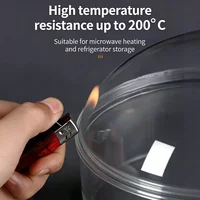 Couvercle anti-éclaboussures pour micro-ondes, couvercle de chauffage pour four domestique, couvercle transparent pour assiette, poignée, accessoires de cuisine 2