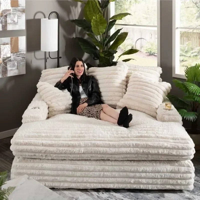 Kawaii New Arrival Living Room Sofas Unique White Luxury Modern Lounge Lazy Sofa Nordic Balcony Divani Da Soggiorno Furniture 3