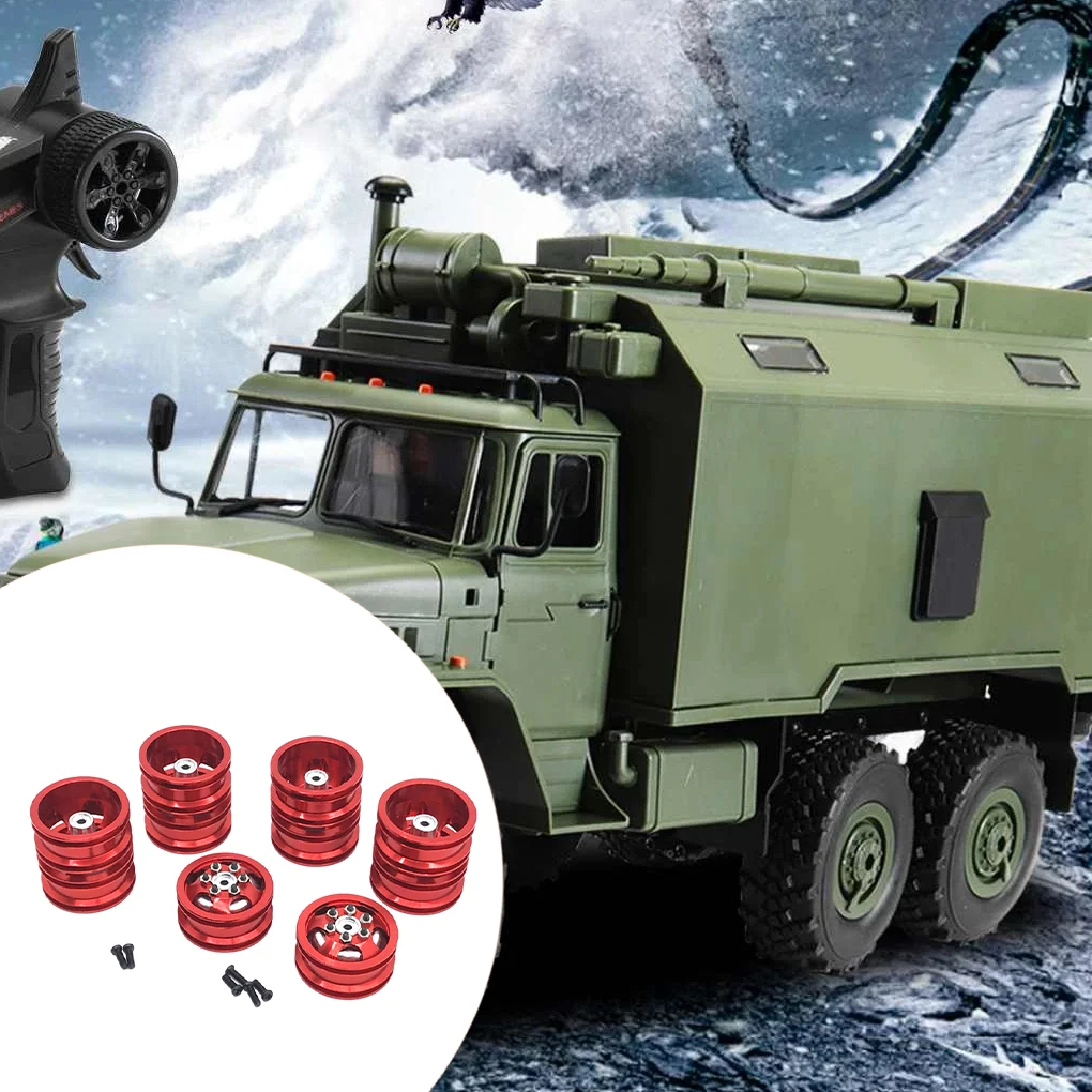 

16 шт. алюминиевый сплав 1 16 металлические колесные диски для WPL B16 B36 RC автозапчасти RC автомобильные аксессуары запасные части