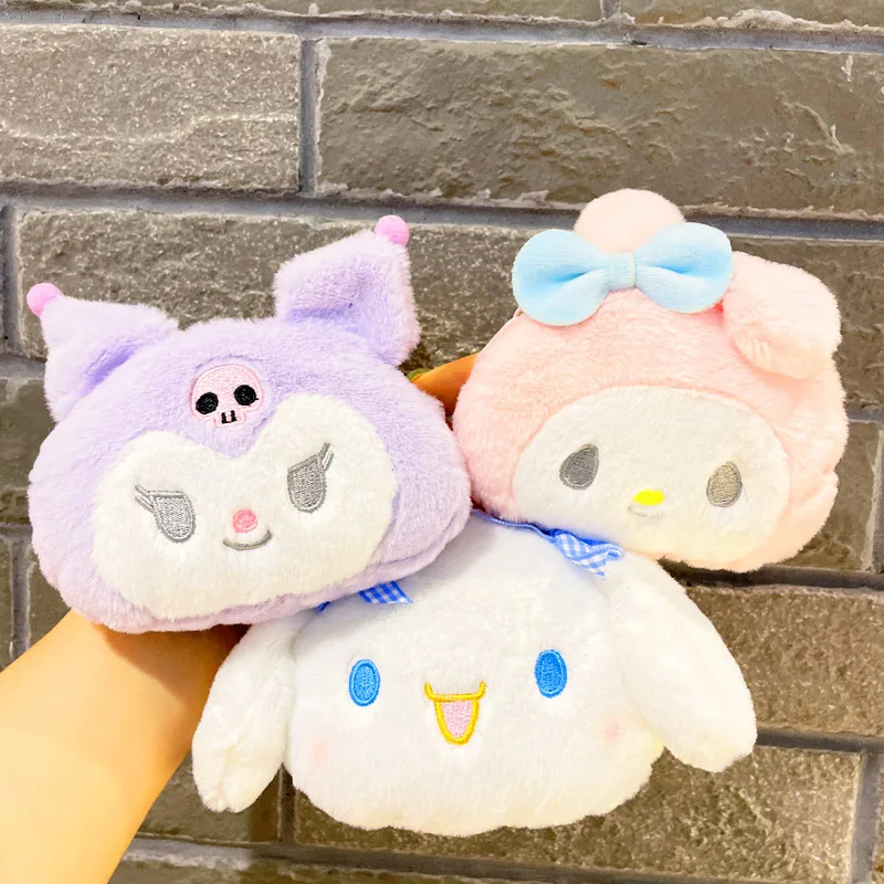 

Kawaii Sanrio Kuromi My Melody Cinnamoroll Plush Keychain Wallet Stuffed Plush Bag Pendant Mini Coin Purse Plushies Accessories