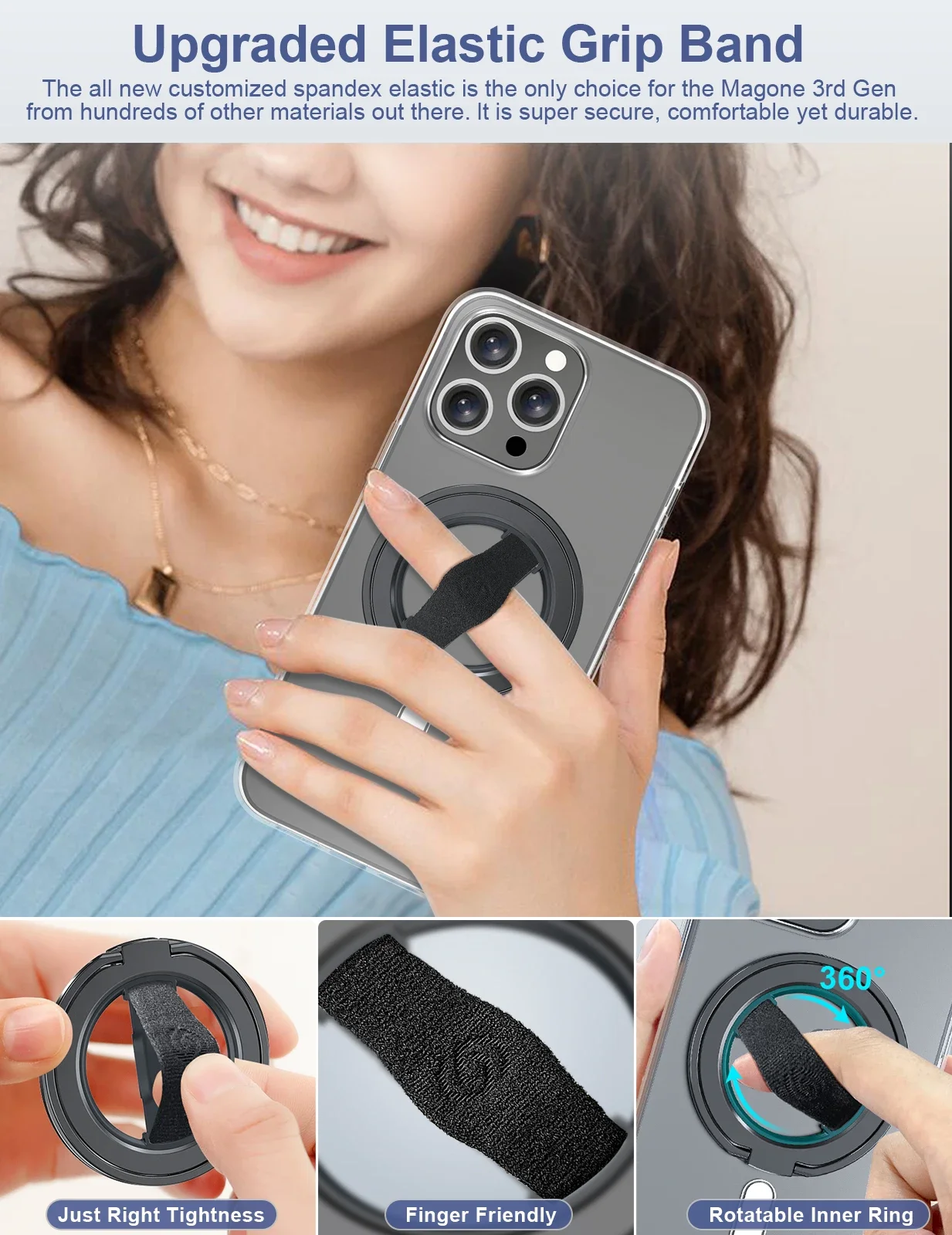 EWA MagOne MagSafe Ring Kickstand 3