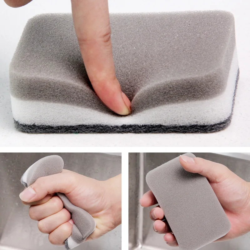 5-Piece Double-Sided Cleaning Sponge and Dishwashing Cloth Set