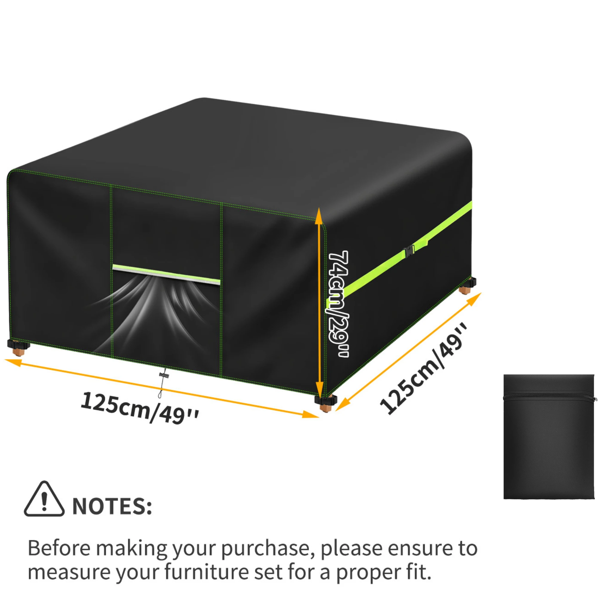 Heavy Duty Outdoor Waterproof Sectional Sofa Cover
