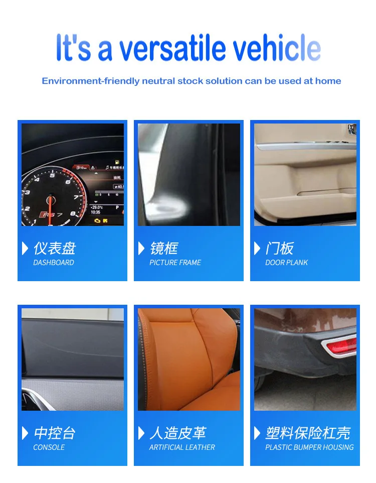 DominagroBack To Black Gloss Car Books Produits, Plastique, Cuir, Restauration, Polissage, Réparation, Revêtement, Rénovateur