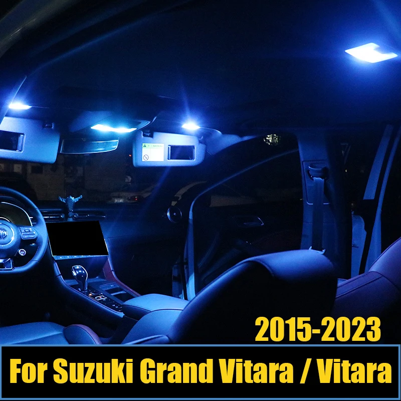 

For Suzuki Grand Vitara MK4 / Vitara LY 2015 2016 2017 2018 2019 2020 2021 2022 2023 11pcs Car LED Lamp Trunk Lights Accessories