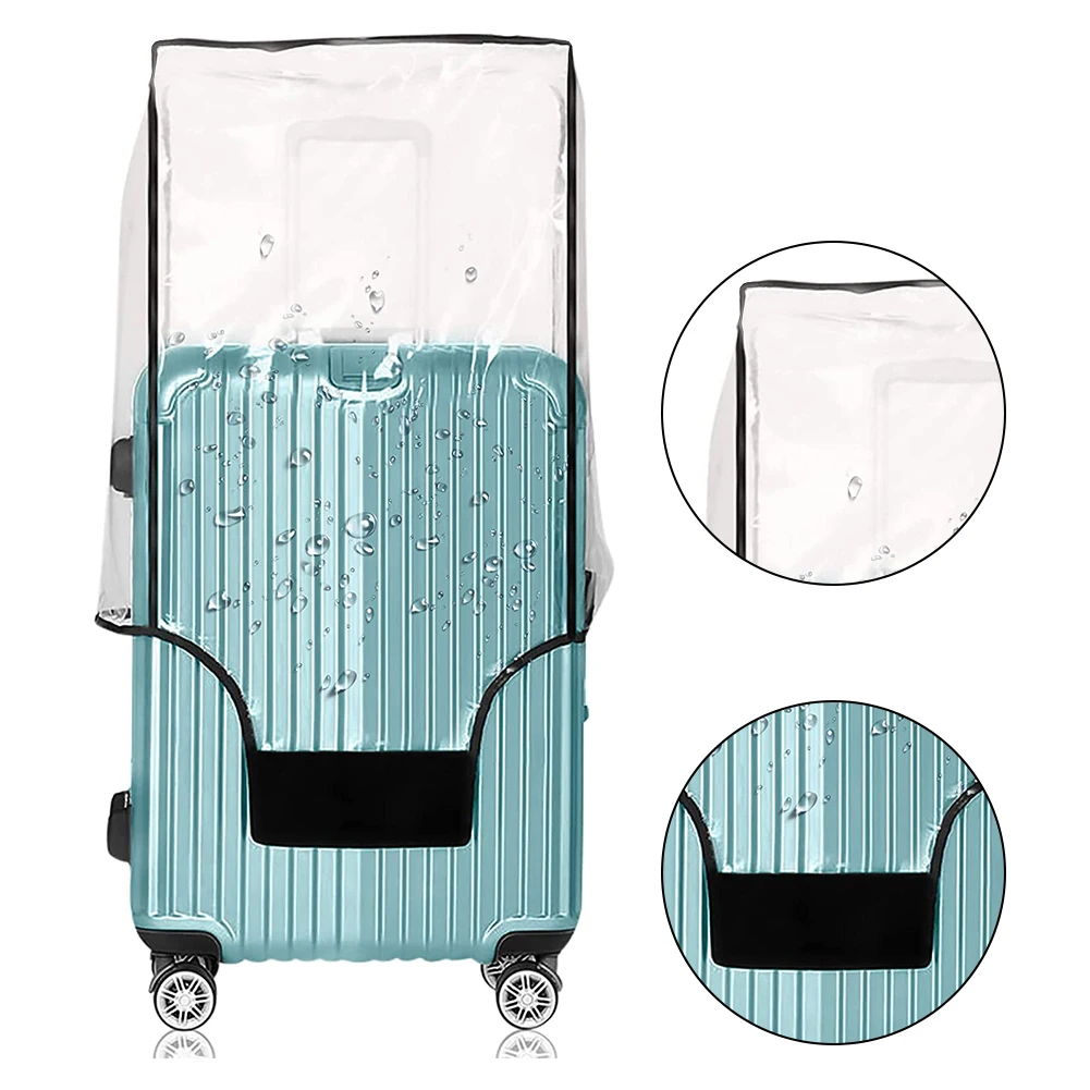 

Black Transparent Luggage Compartment Protective Cover Waterproof Cover Dust Proof Cover Multi Size Wear-resistant AntiScratch