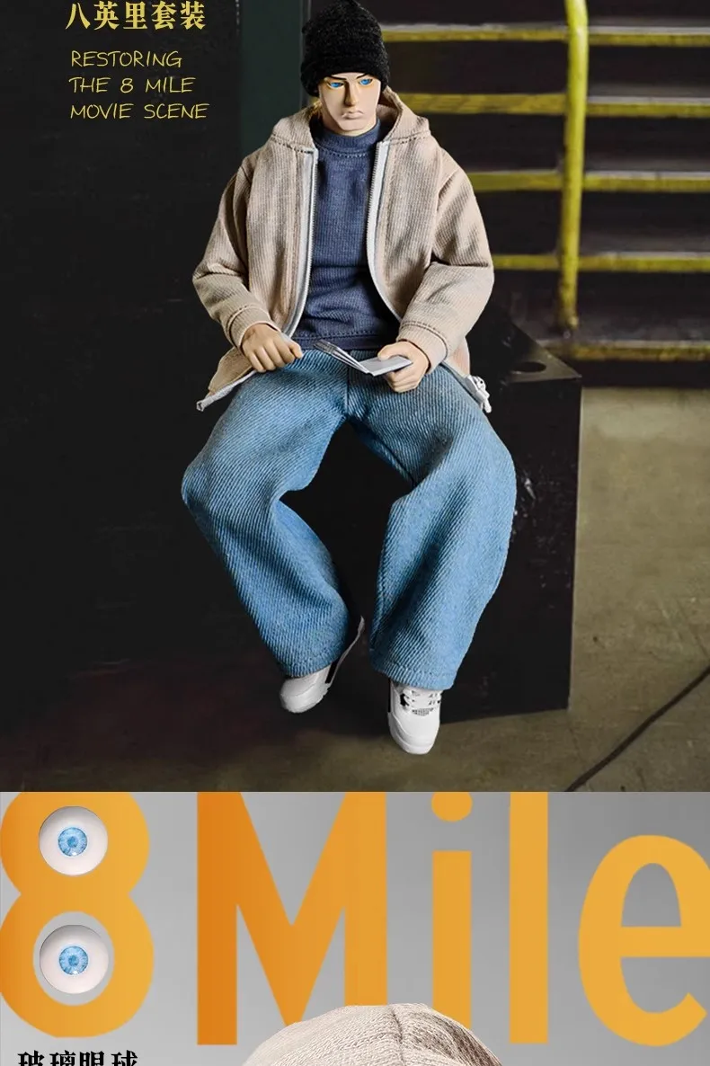 Goon Original 1/6 Scale Trendy Rap god Eminem Set Suit 8 Mile Suit