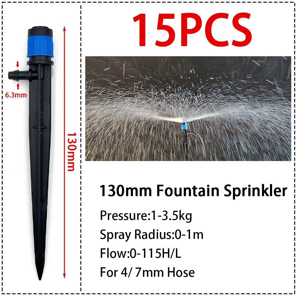 WUJIE Gewächshaus-Bewässerungssprinkler Tropfer Tropfbewässerung Garten Verstellbare Nebel-Emitter Pfahl-Mikrosprüh-Rotationsdüse – Detail 17