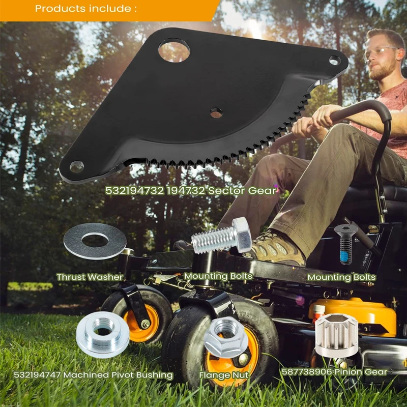 Steering Gear Rebuild Kit 532194732 for Husqvarna Craftsman AYP