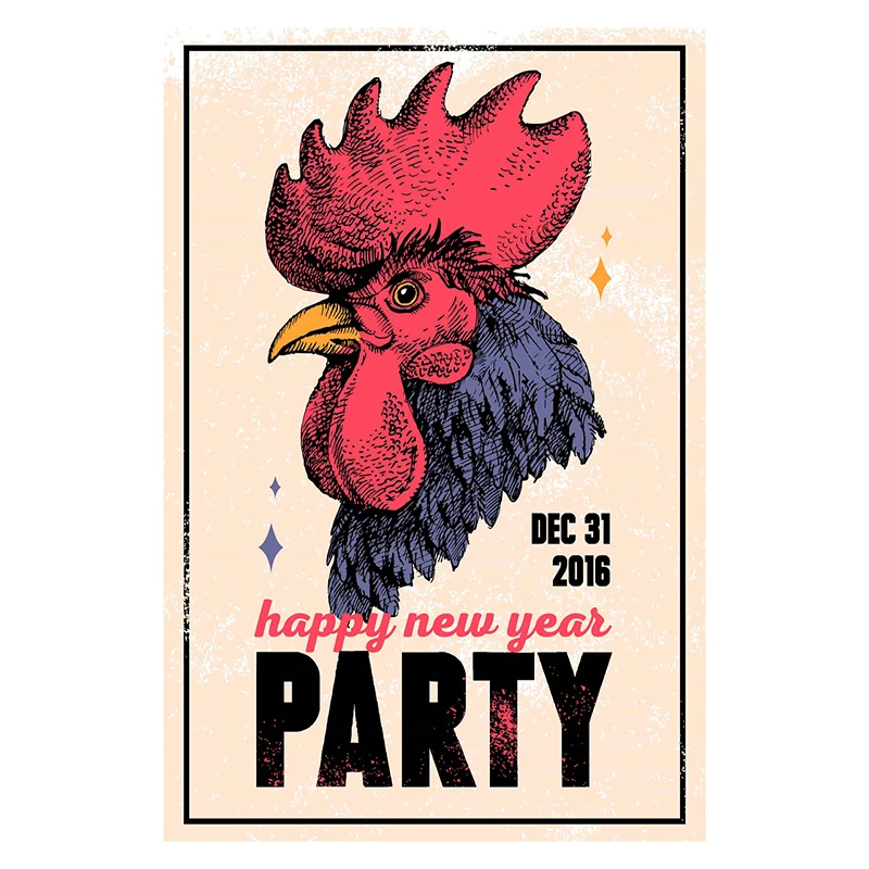

Chicken Rooster Hen Coop Egg Retro Vintage Metal Plate Decoration Wall Home Decor Tin Metal Sign Poster For Farmer New Year