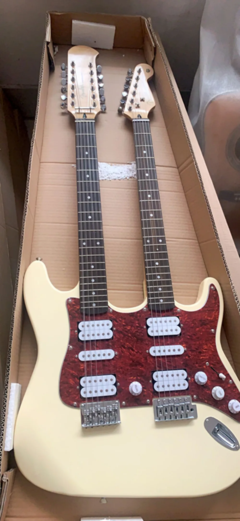 Wholesale Factory Custom high quality 6 and 12 string double neck